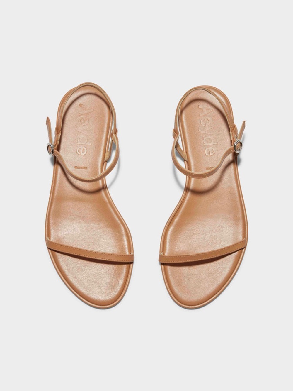 Aeyde Nette Narrow-Strap Ankle Sandal in Tan (9.5 US size) - Picture 4 of 8